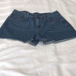 SHEIN denim frayed hem weekend shorts size 29 used great condition